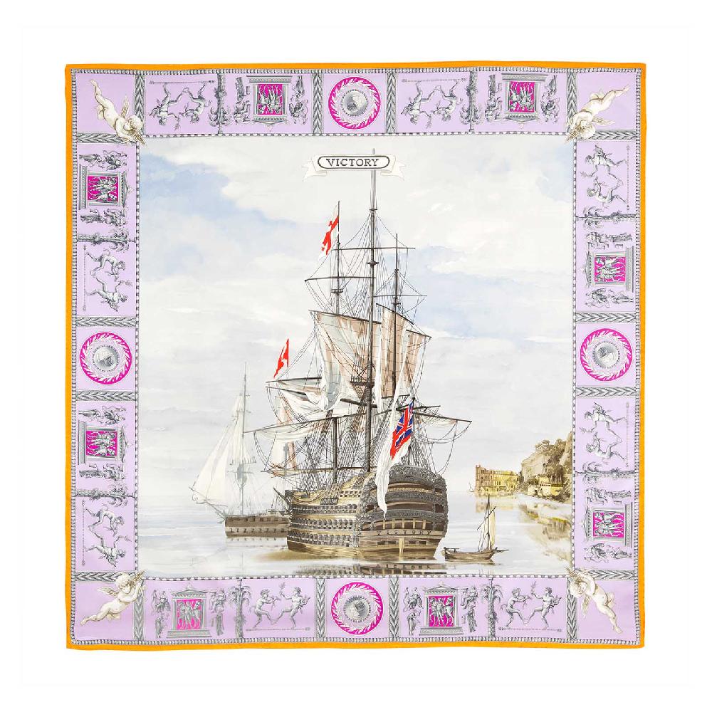 Rubinacci Foulard victory lilla-arancio