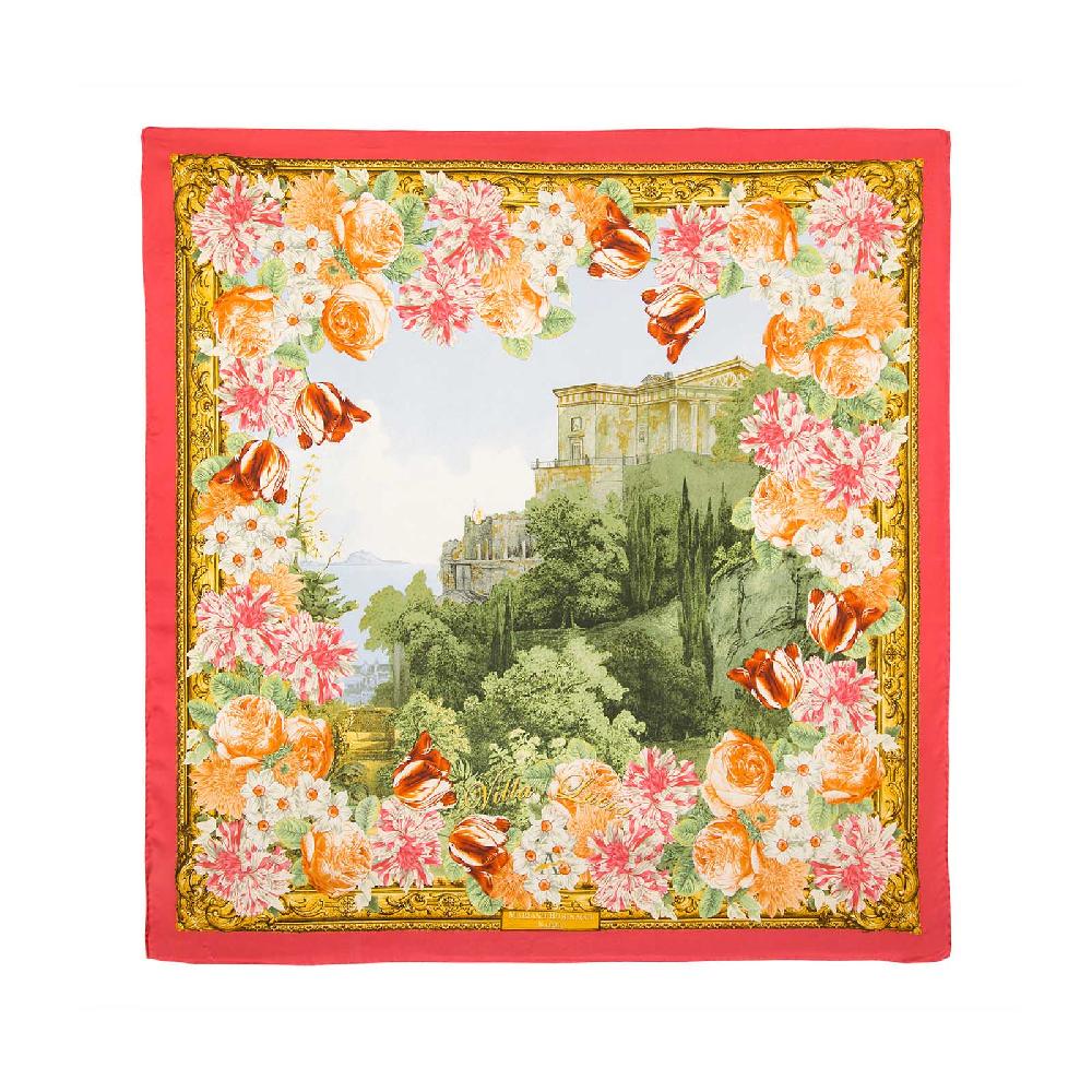 Rubinacci Foulard villa lucia corallo