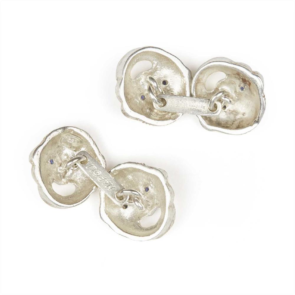 Rubinacci Gemelli Maschere Argento