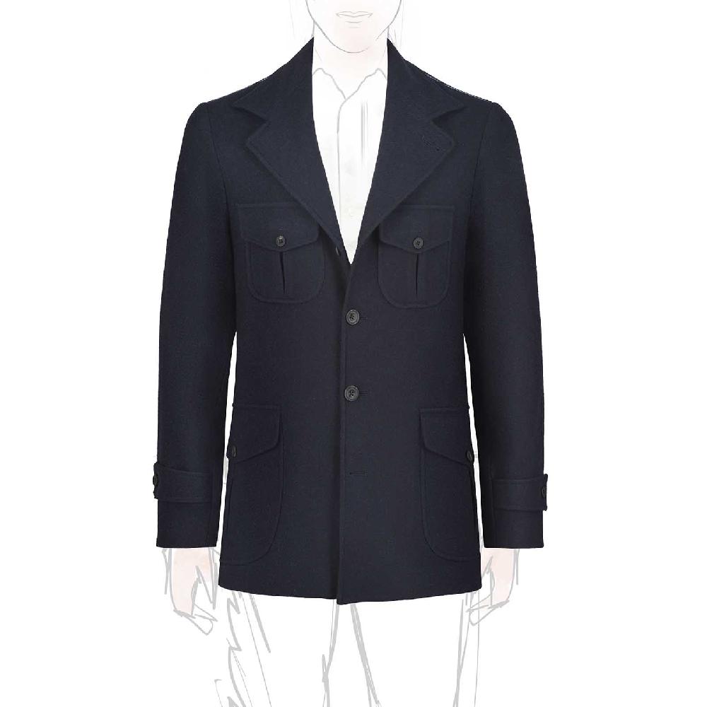 Rubinacci Giacca giorgio in cashmere blu