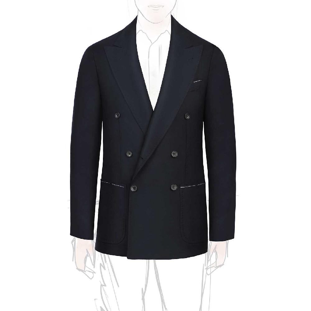 Rubinacci Giacca in cashmere blu