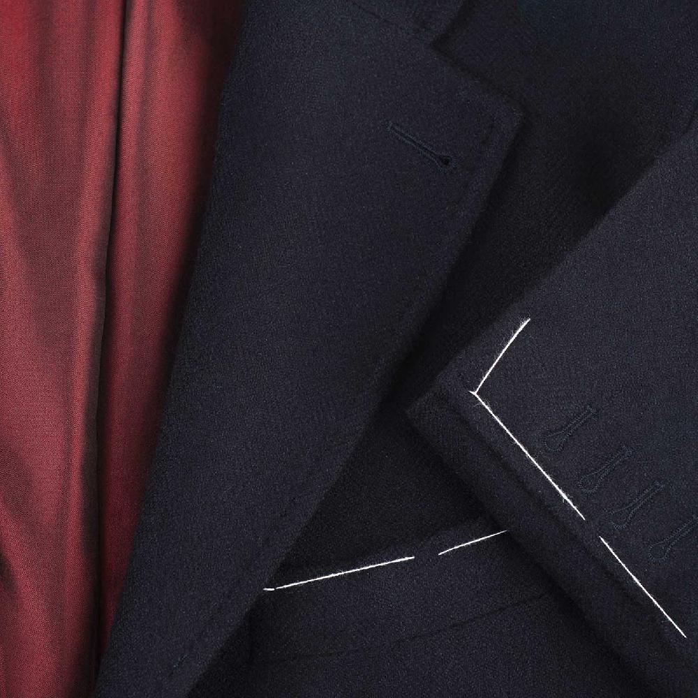 Rubinacci Giacca In Cashmere Spigato Blu