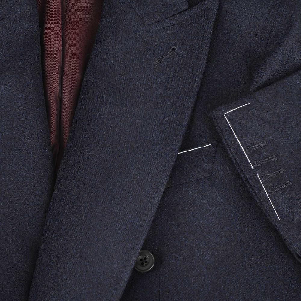 Rubinacci Giacca In Flanella Blu