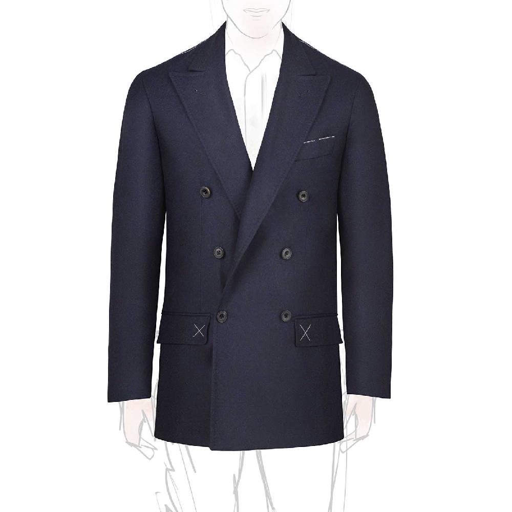 Rubinacci Giacca in flanella blu