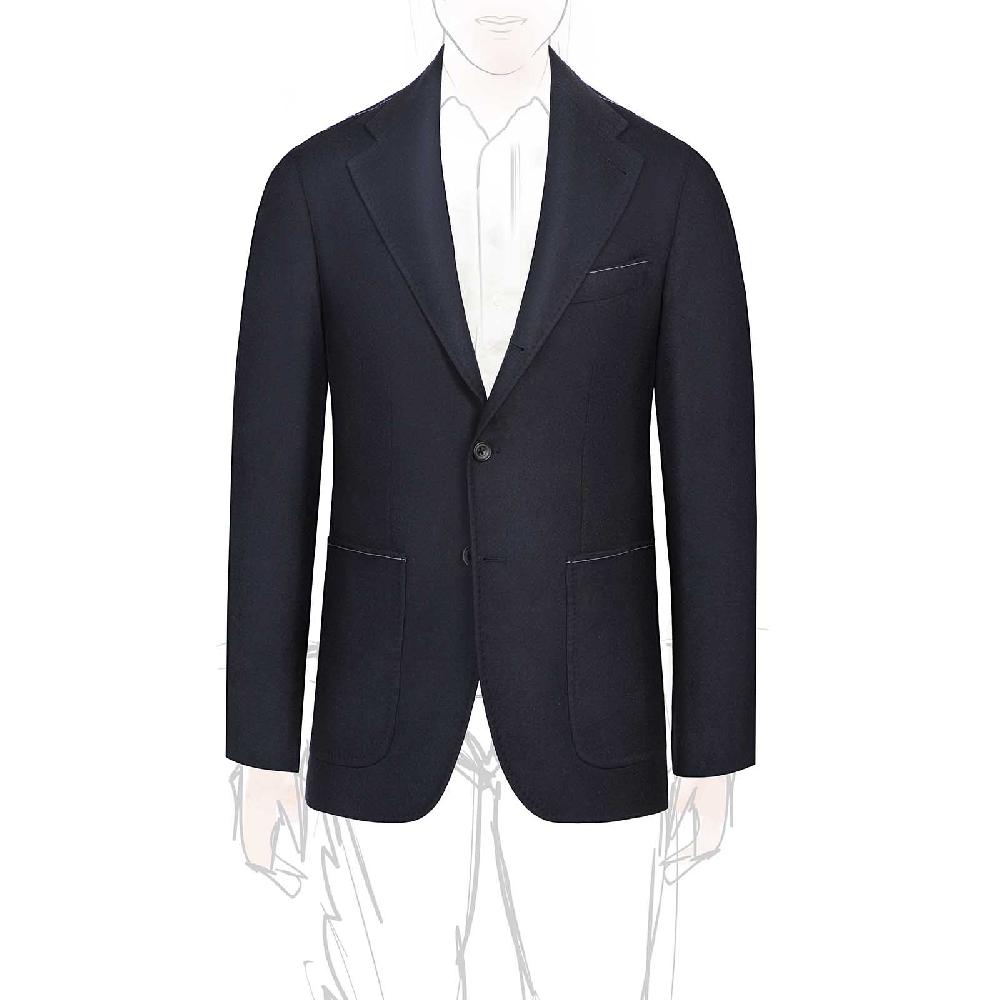 Rubinacci Giacca in flanella blu