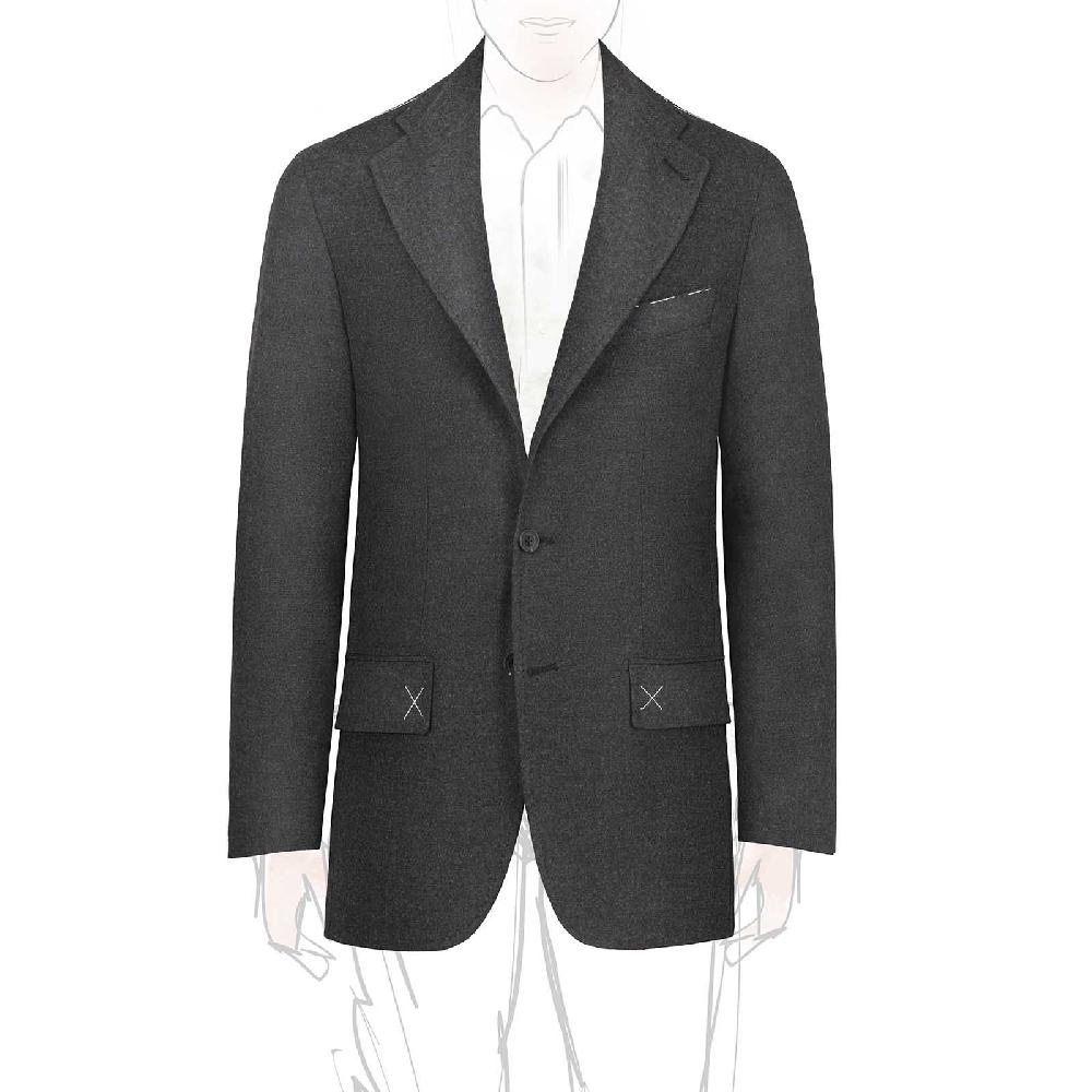 Rubinacci Giacca in flanella grigia