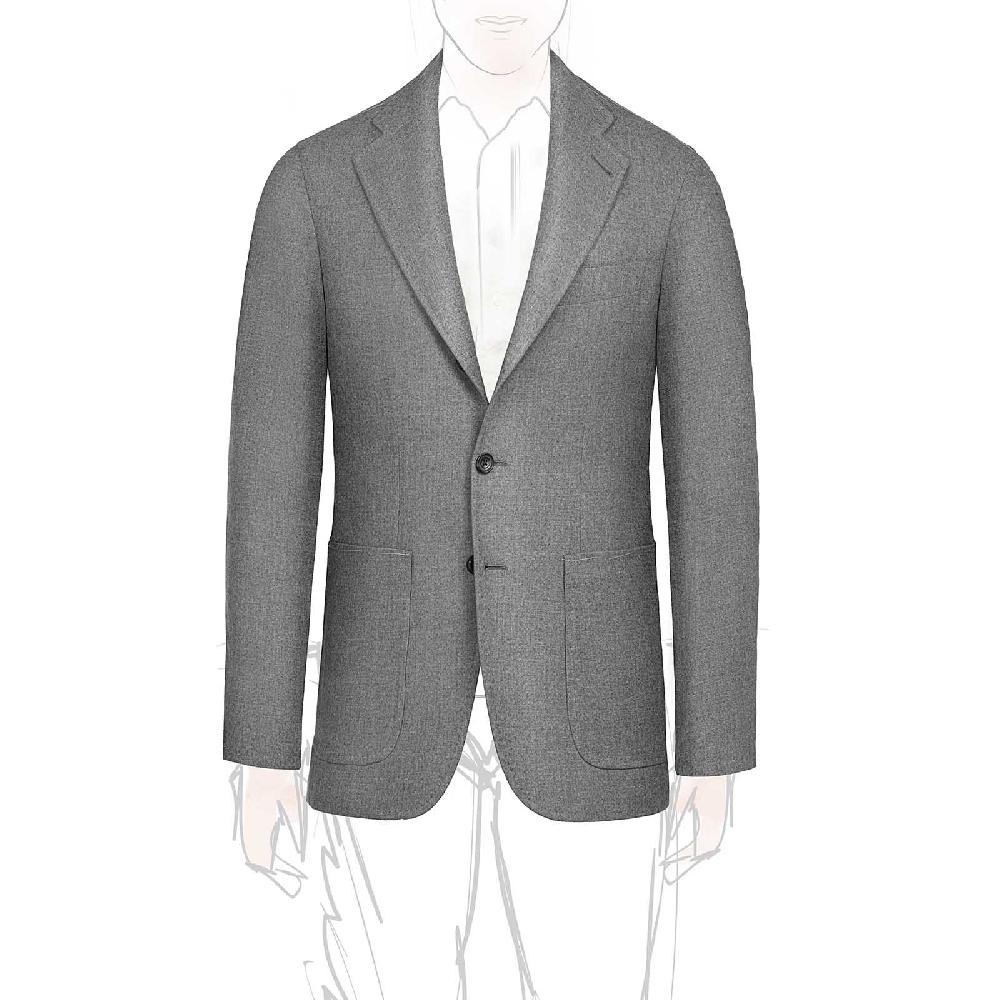 Rubinacci Giacca in flanella grigia