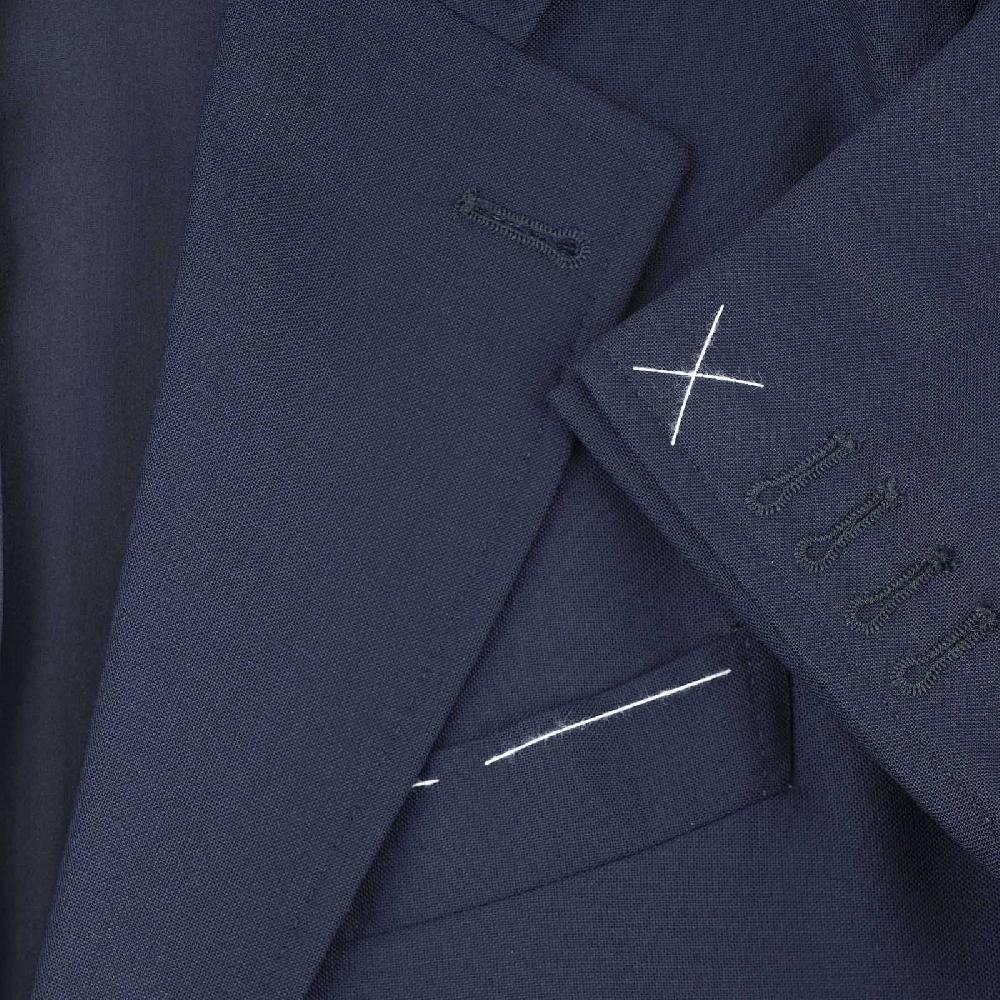 Rubinacci Giacca In Hopsack Blu