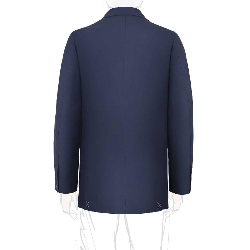 Rubinacci Giacca In Hopsack Blu