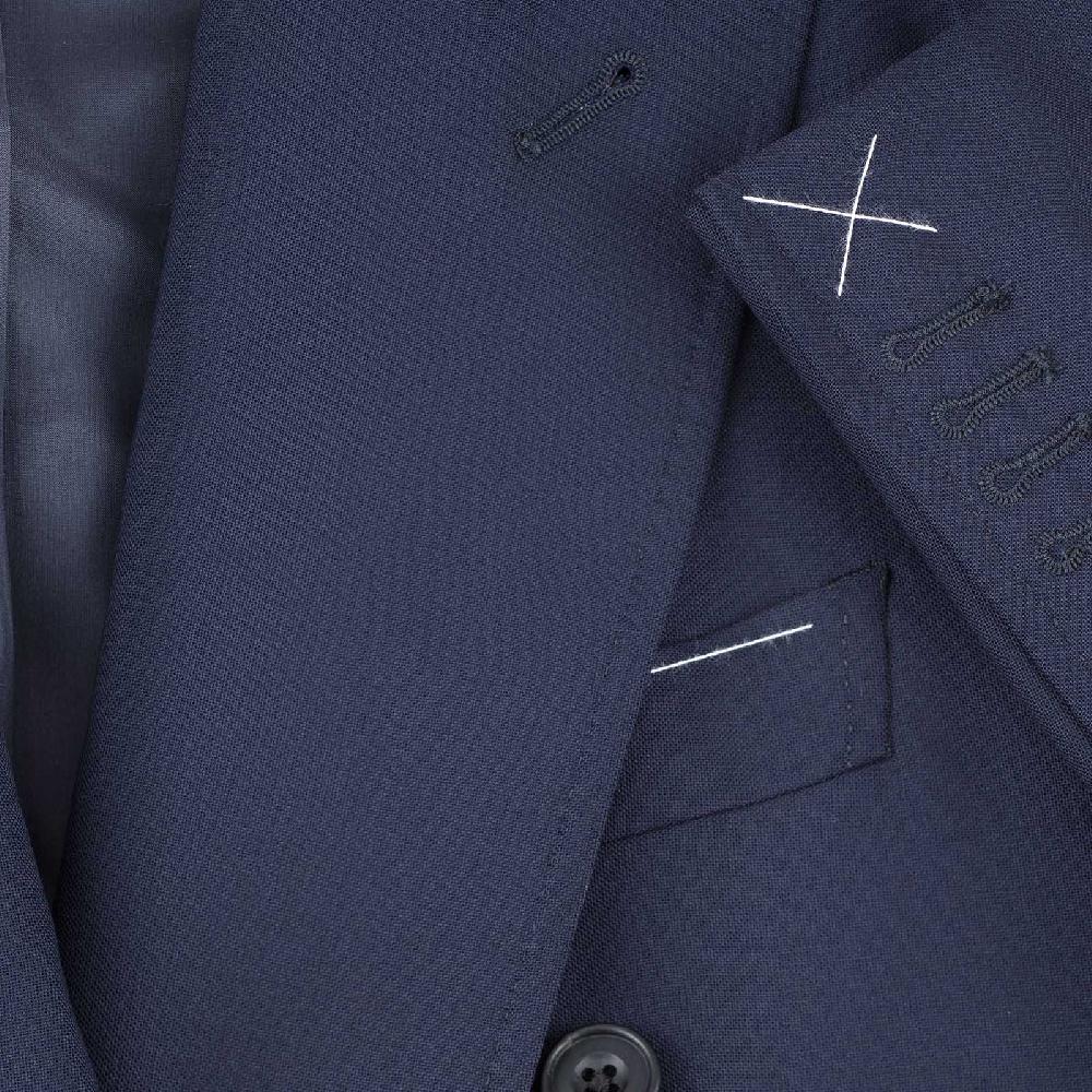 Rubinacci Giacca In Hopsack Blu