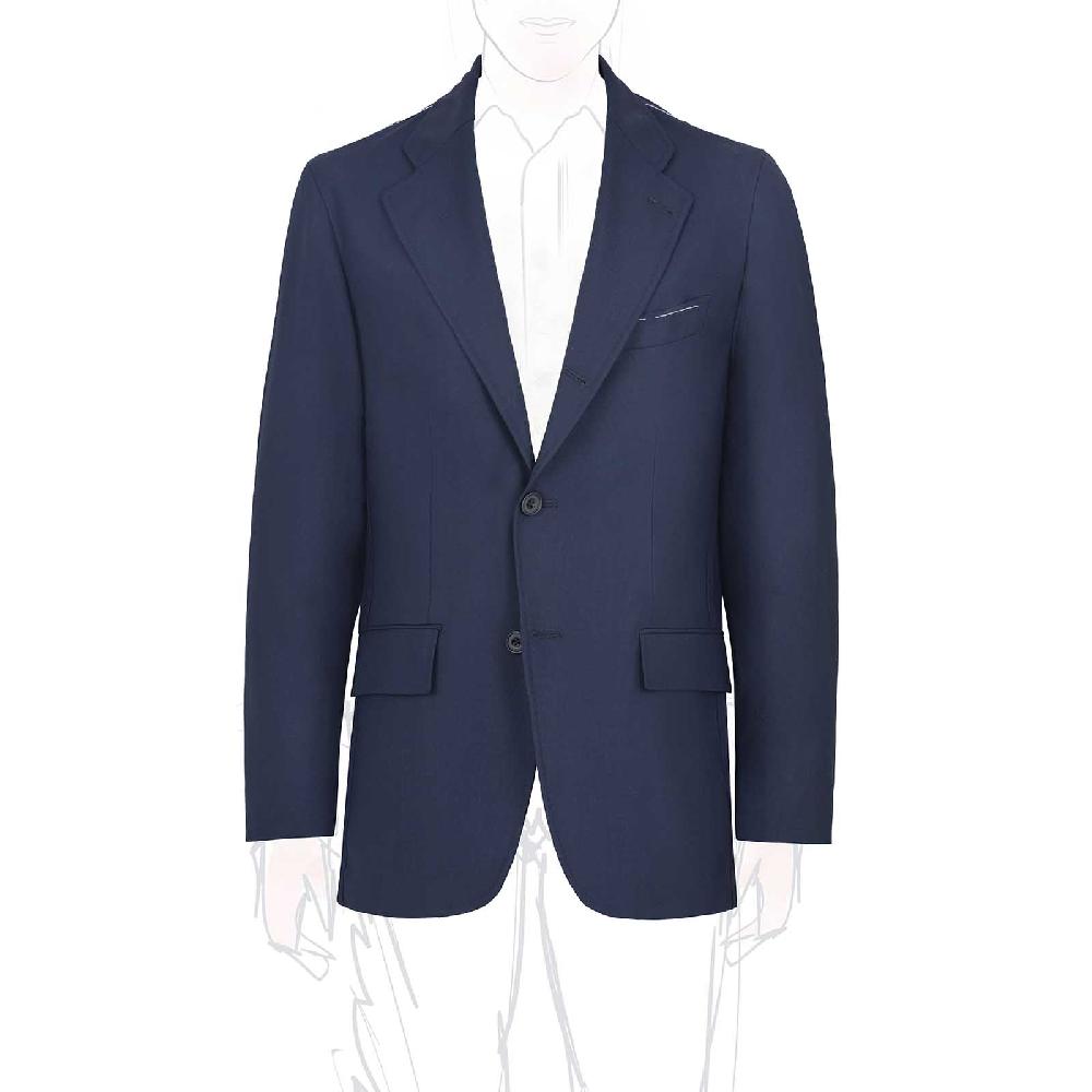 Rubinacci Giacca in hopsack blu