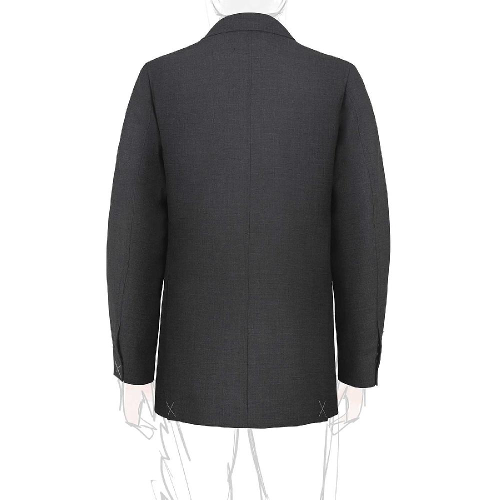 Rubinacci Giacca In Hopsack Grigio