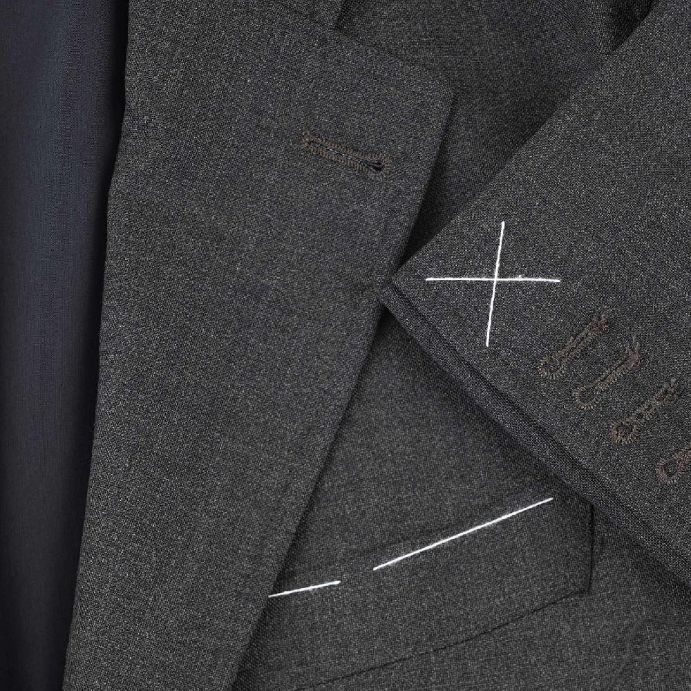 Rubinacci Giacca In Hopsack Grigio