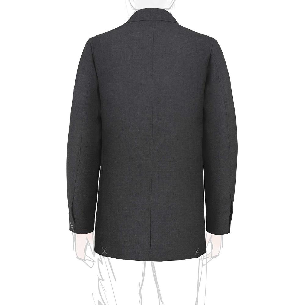 Rubinacci Giacca In Hopsack Grigio