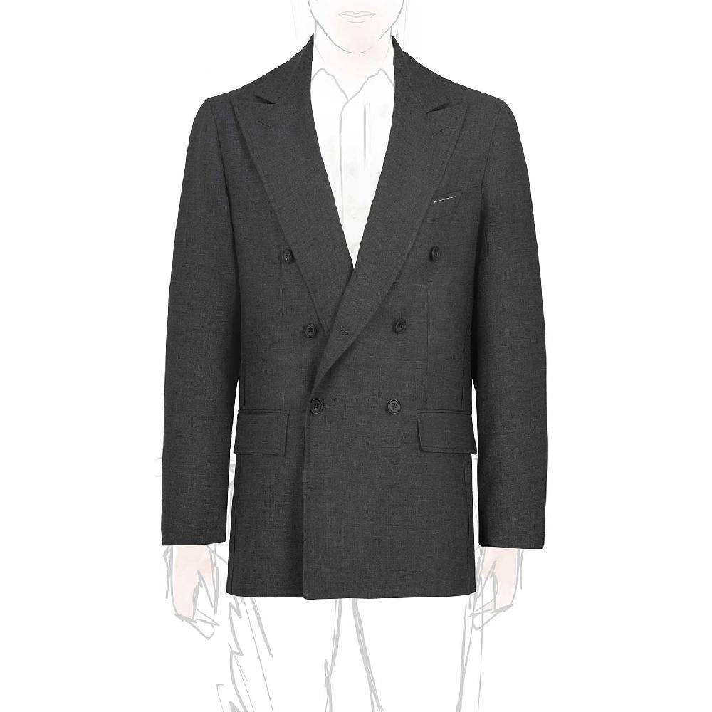 Rubinacci Giacca in hopsack grigio