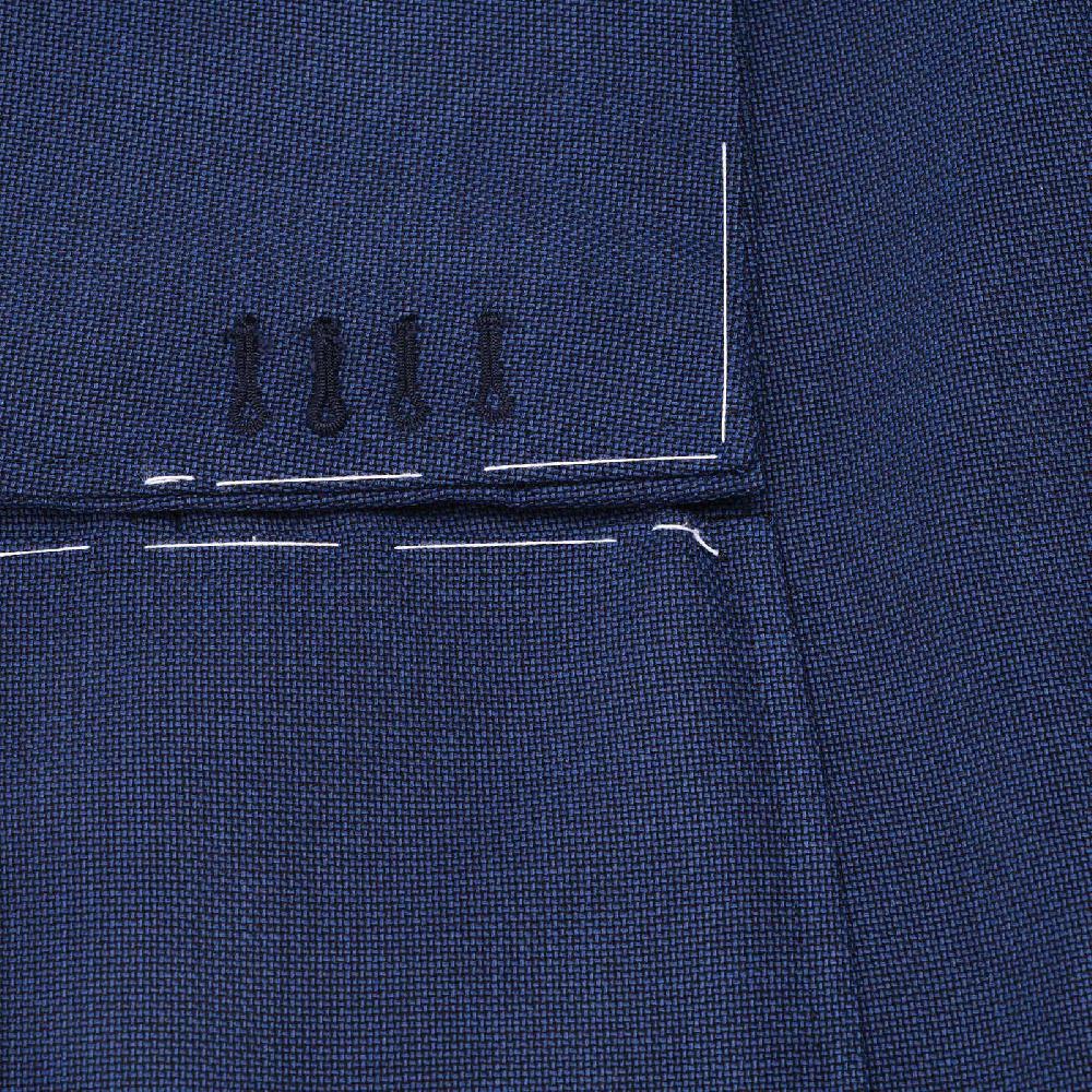 Rubinacci Giacca In Lana Blu Super Leggera