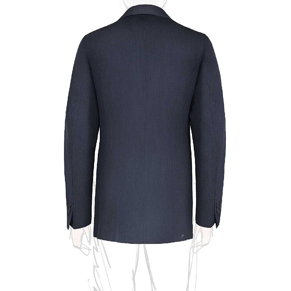 Rubinacci Giacca In Lana E Mohair Blu