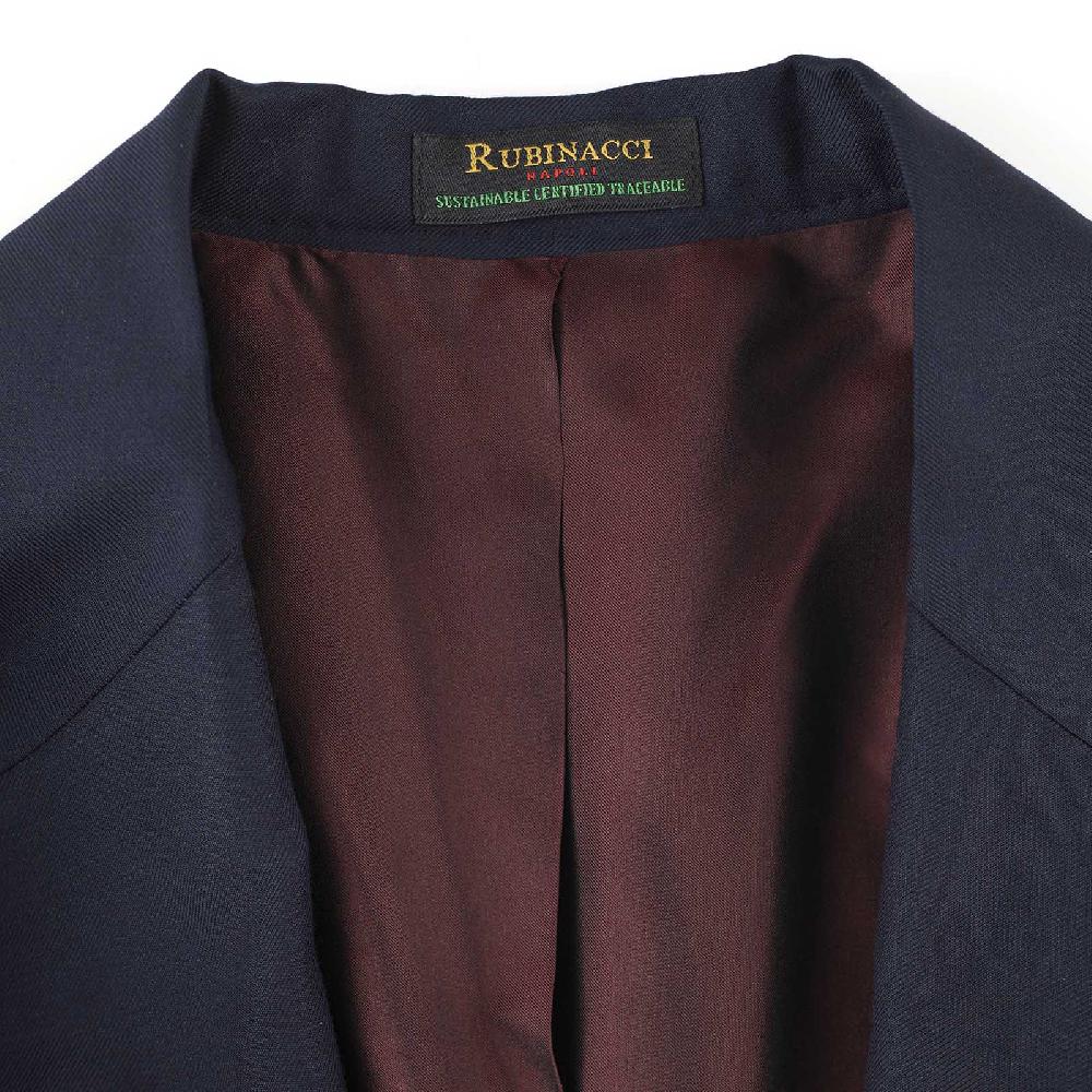 Rubinacci Giacca In Lana “Green Certified” Blu