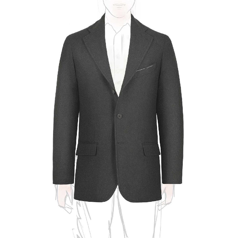 Rubinacci Giacca in lana verde militare