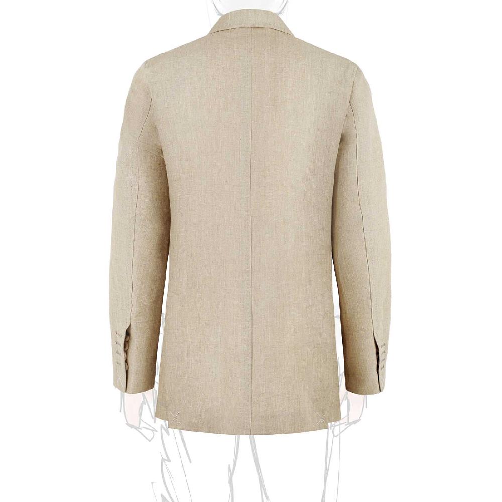 Rubinacci Giacca In Lino Beige