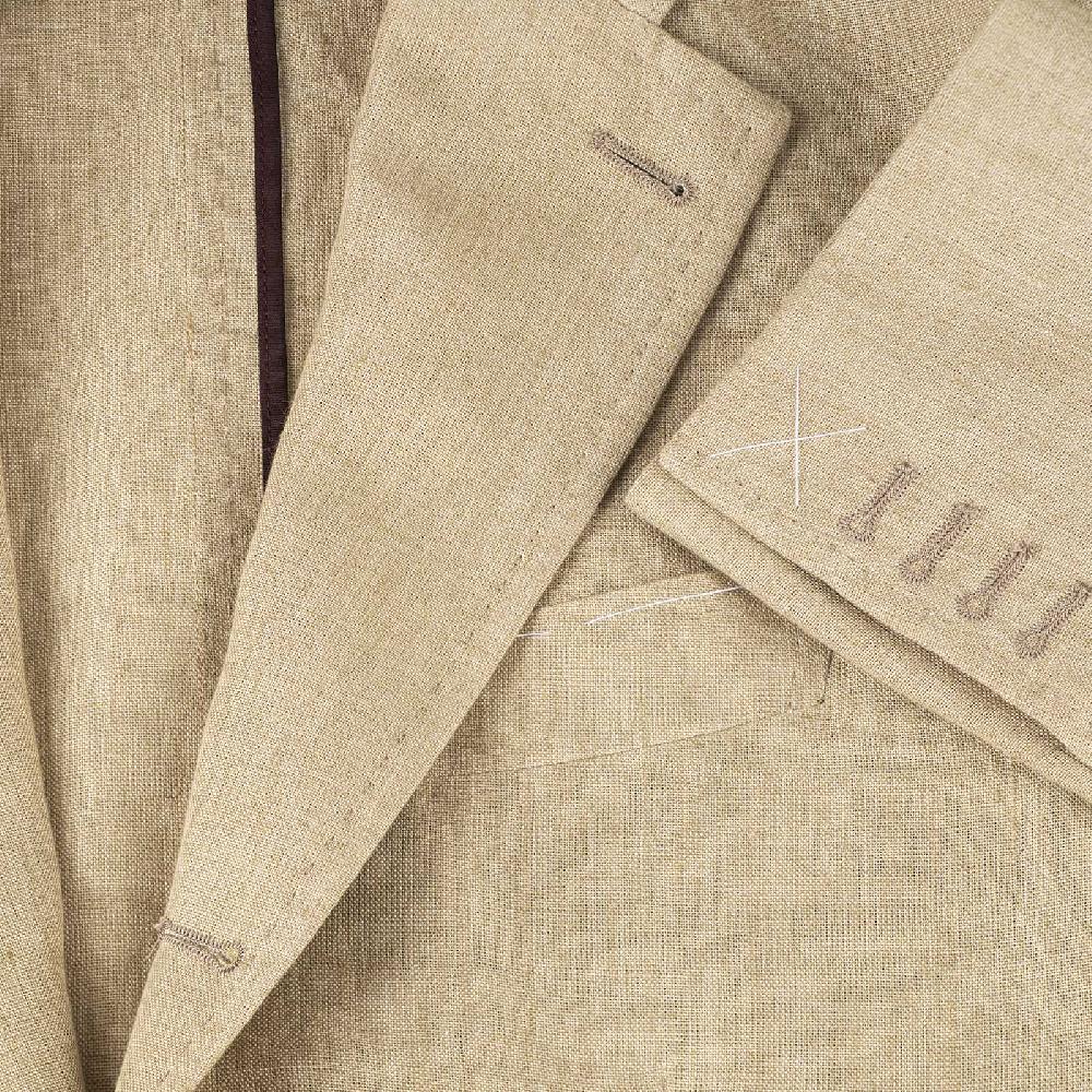 Rubinacci Giacca In Lino Beige