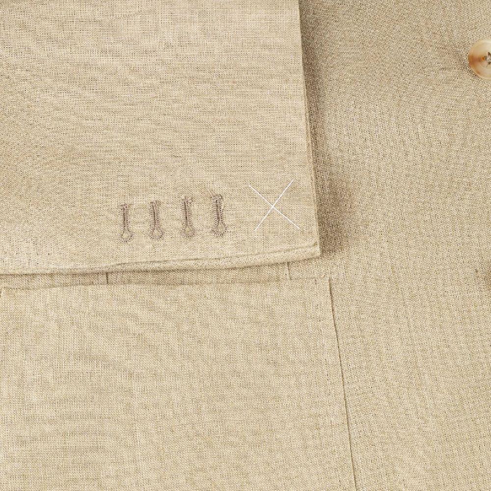 Rubinacci Giacca In Lino Beige