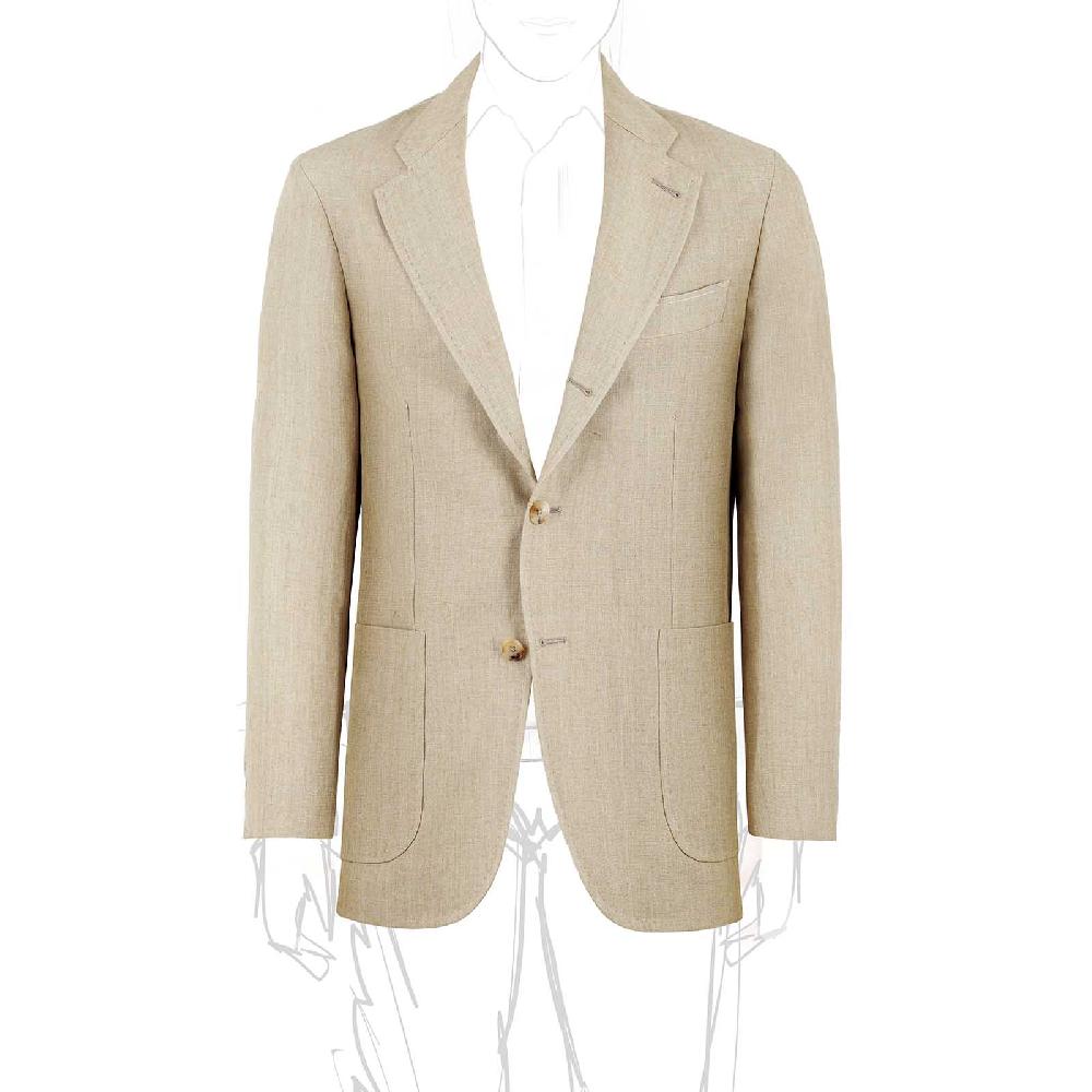 Rubinacci Giacca in lino beige