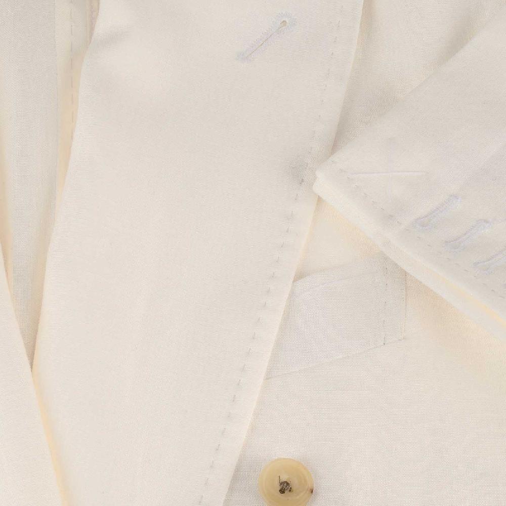 Rubinacci Giacca In Lino Bianco