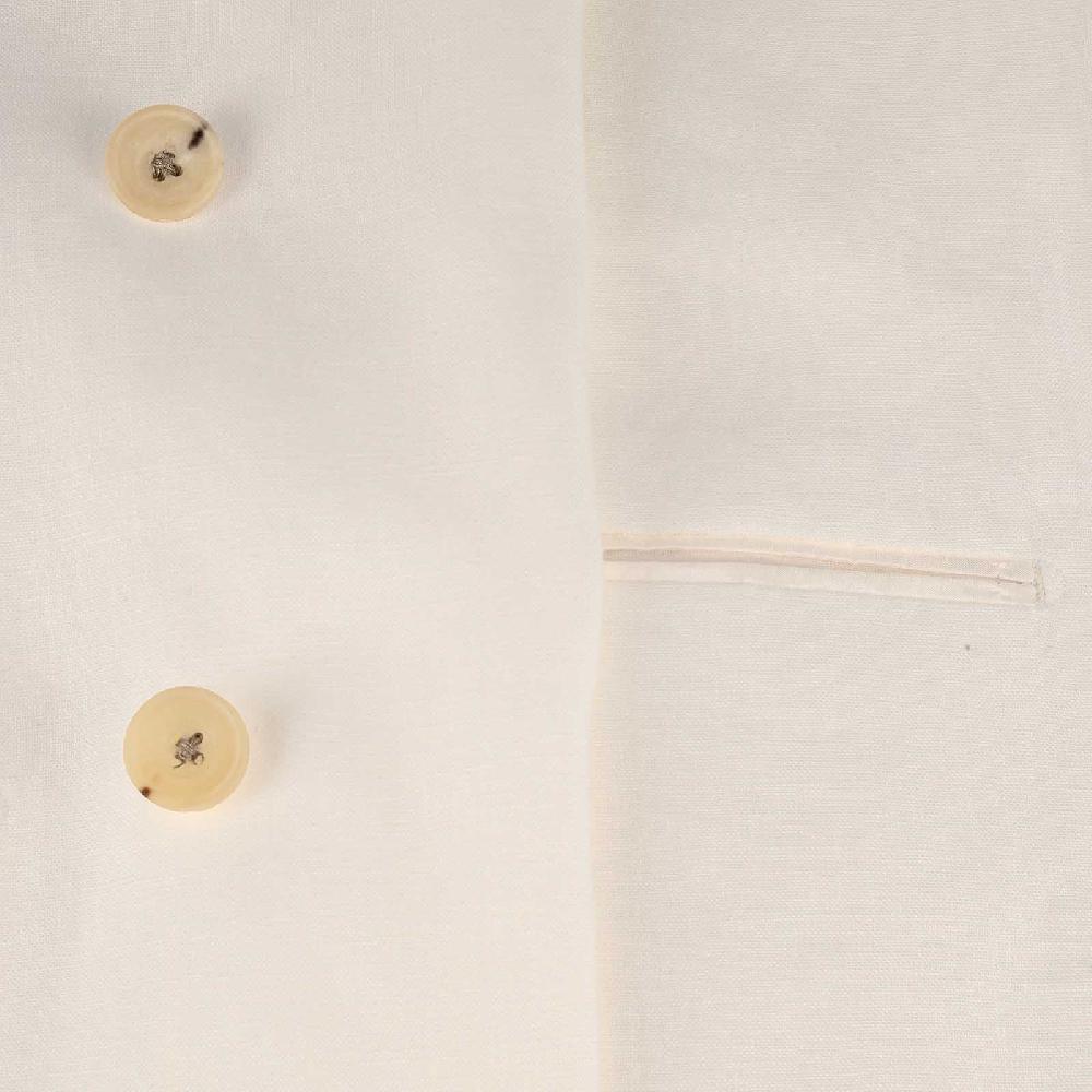 Rubinacci Giacca In Lino Bianco