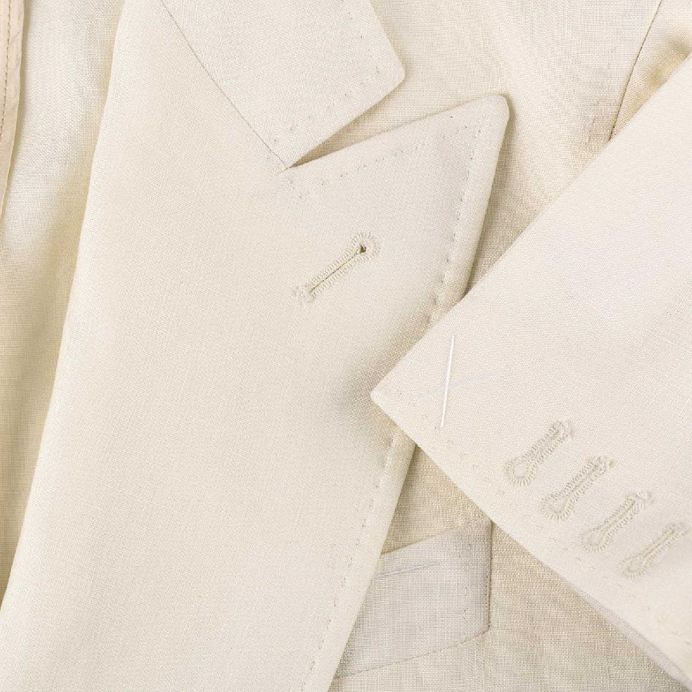 Rubinacci Giacca In Lino Bianco