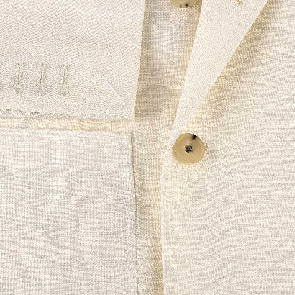 Rubinacci Giacca In Lino Bianco