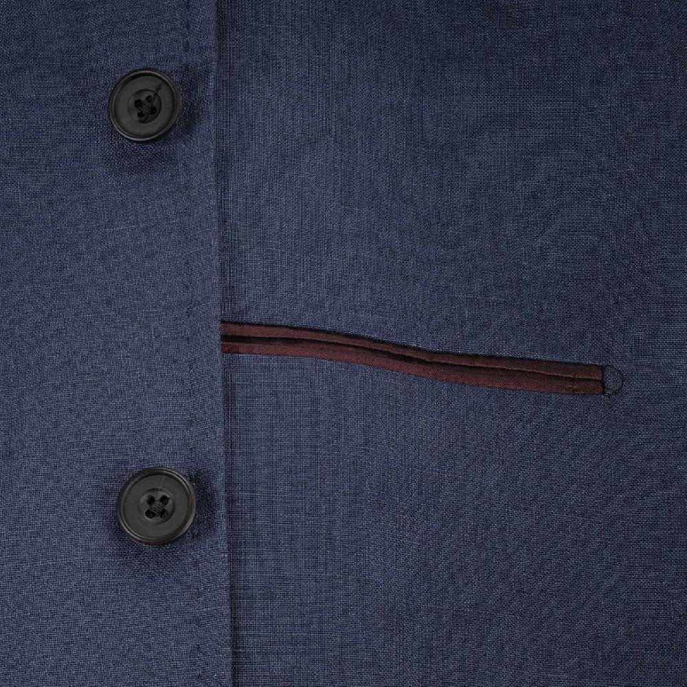 Rubinacci Giacca In Lino Blu