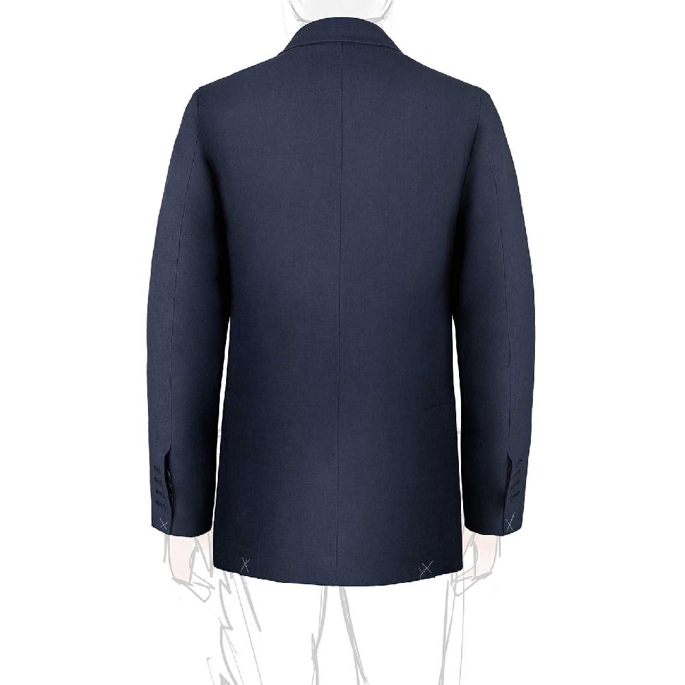 Rubinacci Giacca In Lino Blu