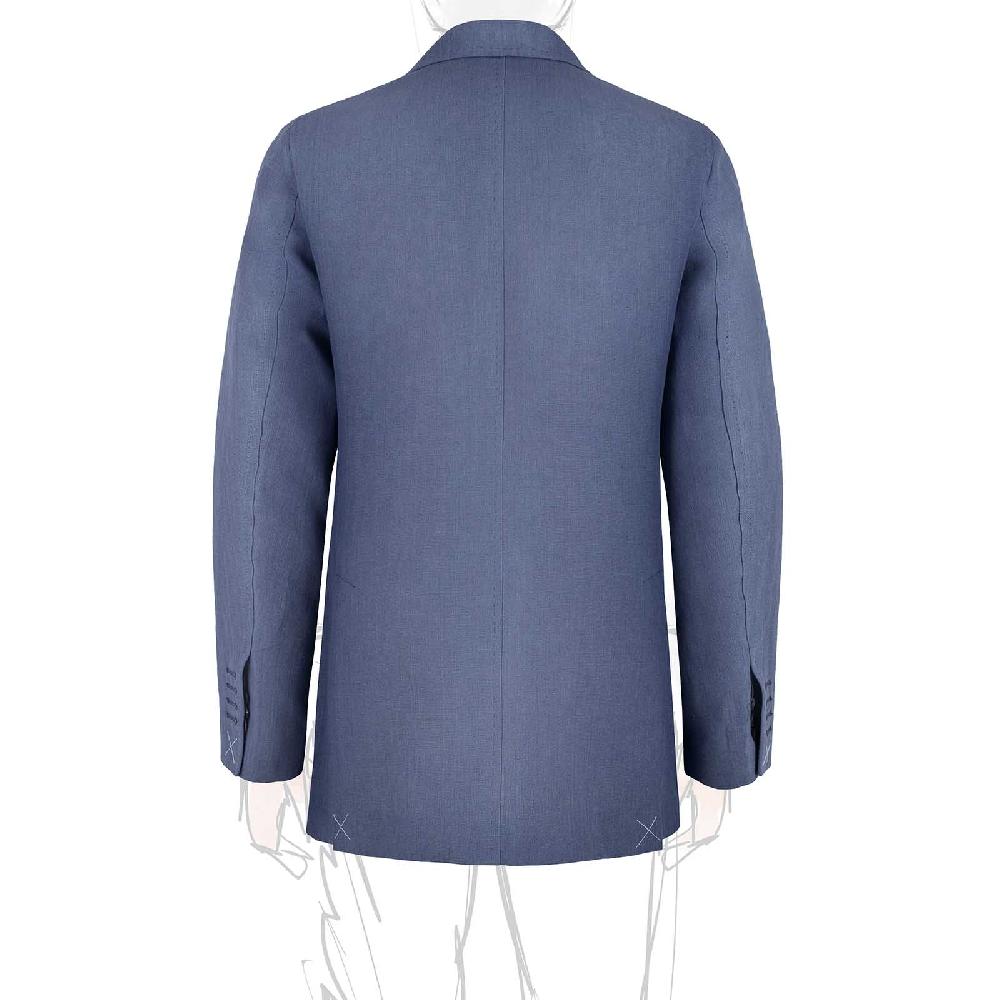 Rubinacci Giacca In Lino Denim