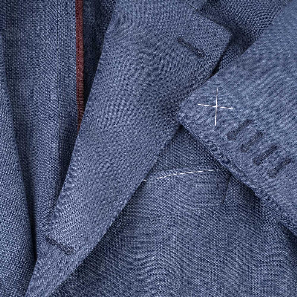 Rubinacci Giacca In Lino Denim