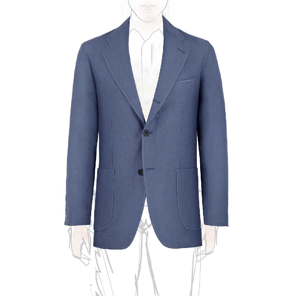 Rubinacci Giacca in lino denim