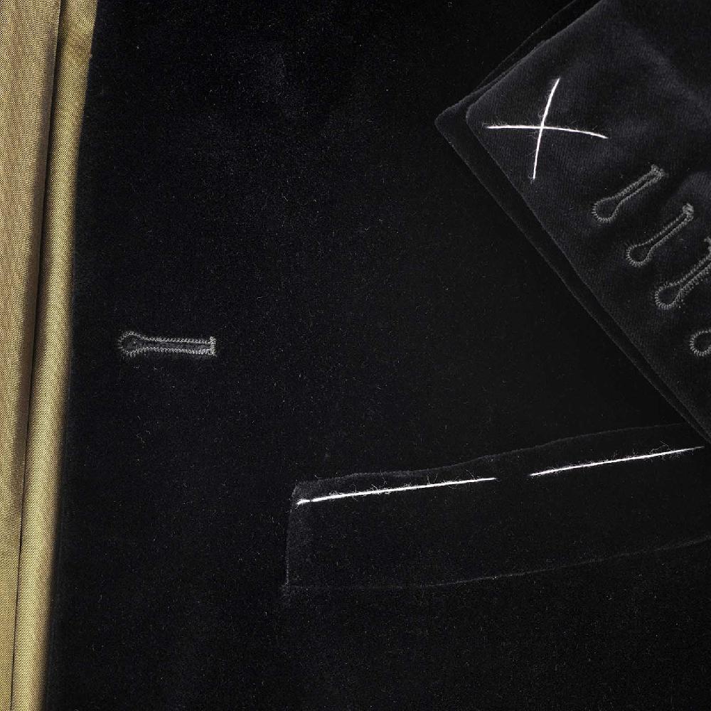 Rubinacci Giacca Vienna In Velluto Nero