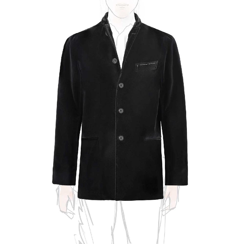 Rubinacci Giacca Vienna in velluto nero