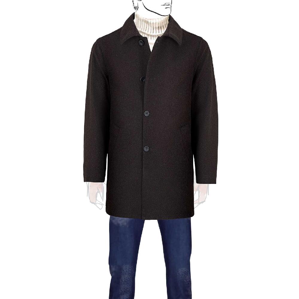 Rubinacci Giaccone in cashmere marrone