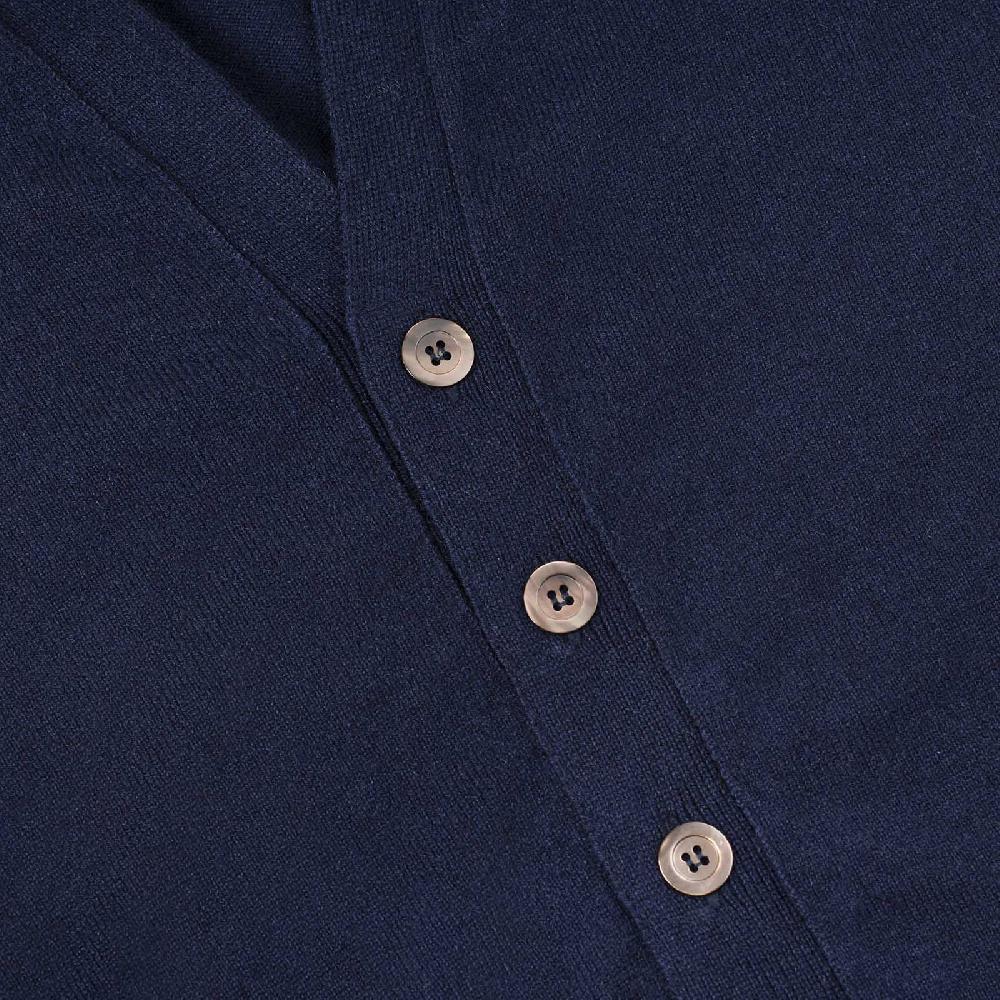 Rubinacci Gilet In Cashmere Blu