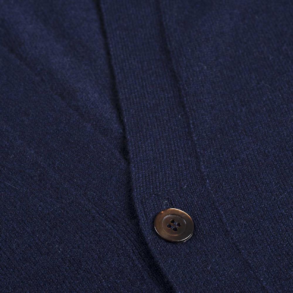 Rubinacci Gilet In Cashmere Blu Navy