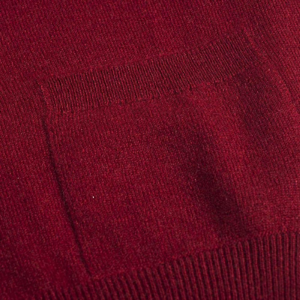 Rubinacci Gilet In Cashmere Bordeaux Chiaro