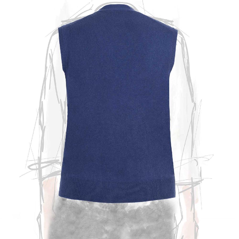 Rubinacci Gilet In Cashmere Ceruleo