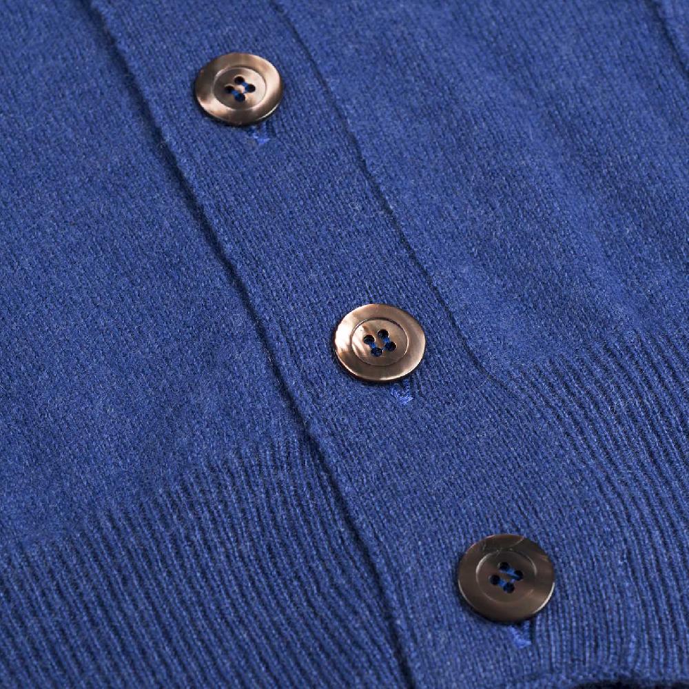 Rubinacci Gilet In Cashmere Ceruleo