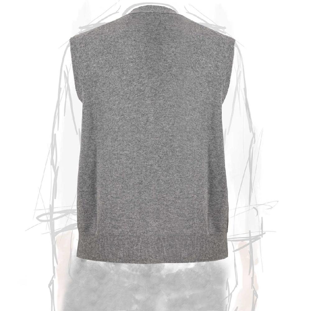 Rubinacci Gilet In Cashmere Grigio