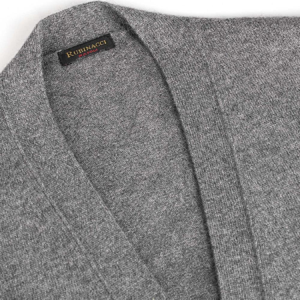 Rubinacci Gilet In Cashmere Grigio