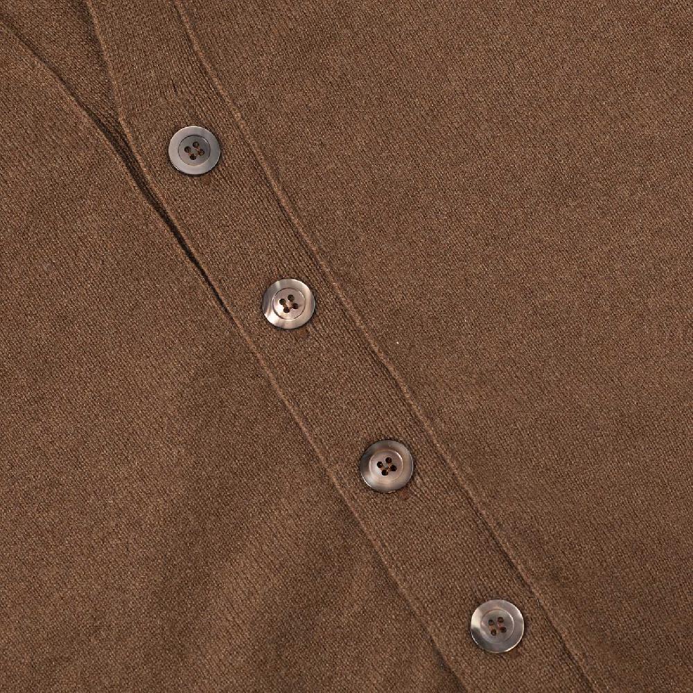 Rubinacci Gilet In Cashmere Nocciola