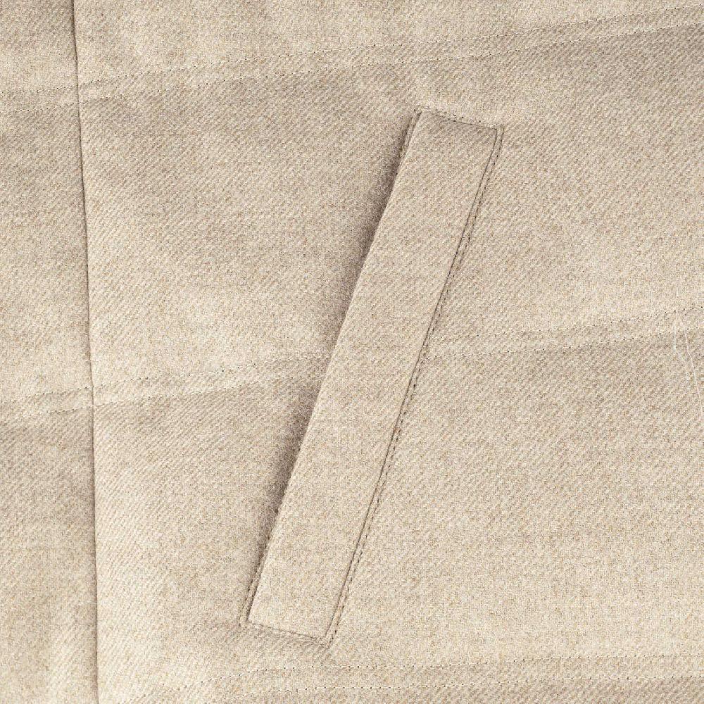 Rubinacci Gilet Trapuntato Lana E Cashmere Beige