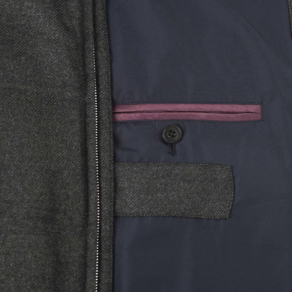 Rubinacci Gilet Trapuntato Lana E Cashmere Verde