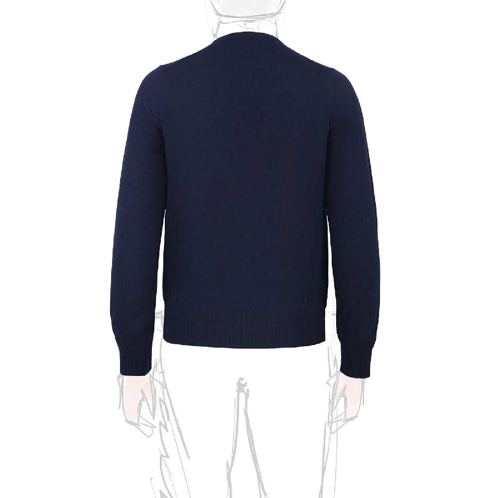 Rubinacci Girocollo In Cashmere Blu